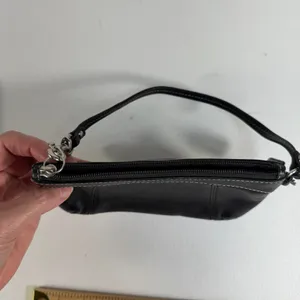 Coach Black Legacy Wristlet Wallet‎ Leather Small Pouch 48179 Designer Festival thumbnail 8