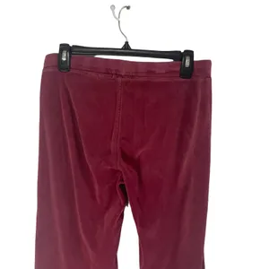 New York Laundry NYL Y2k Women Burgundy Velour Lounge Pants Drawstring Small‎ thumbnail 5