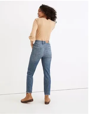 Madewell The Perfect Vintage Jean Belbury Wash High Waist Tapered Mom Jeans Size thumbnail 2
