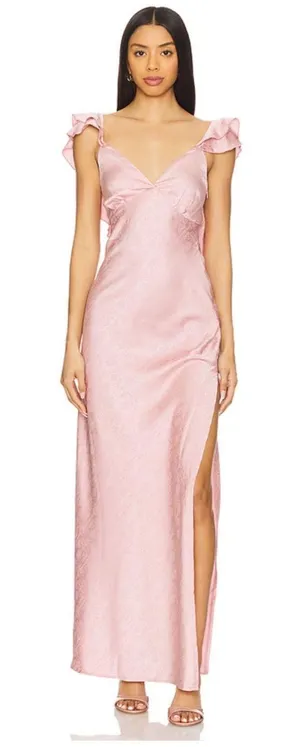 Revolve Becky Ruffle Maxi Dress thumbnail 1