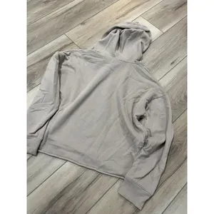 Aerie Cropped Hoodie Light Brown/Sand Pullover Sweatshirt Women L thumbnail 3