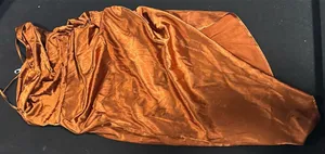 SheIn Orange satin dress thumbnail 2