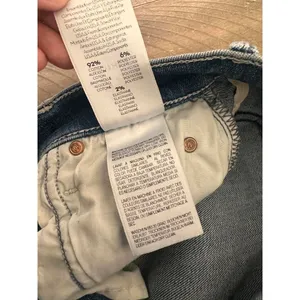 MOTHER The Stunner Ankle Fray Graffiti Girl Denim Distressed Jeans Women’s sz 24 thumbnail 10