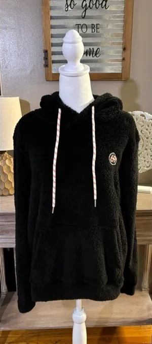 Sherpa Hoodie Black thumbnail 1