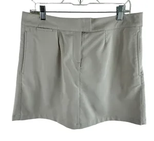 Puma Tan Short Athletic Tennis Skirt Shorts Underneath Pockets Size‎ 10 thumbnail 1