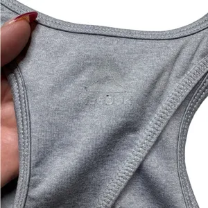 Reebok Light Gray Sports Bra Moisture Wicking Sz XL thumbnail 5