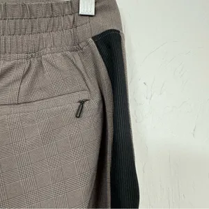 Athleta Brown Micro Plaid Brooklyn Ankle Pants Womens 4 Slim Trouser Classic thumbnail 7