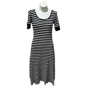Lauren Ralph Lauren Women's Striped Bodycon Dress Black & White Standard Size S thumbnail 7