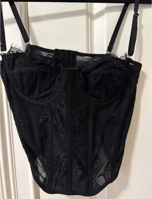 Corset top Black Size M thumbnail 3