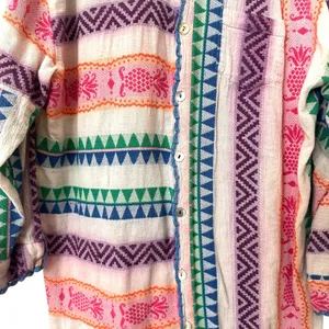 FARM RIO Jacquard Printed Button Down Dress Small‎ thumbnail 5