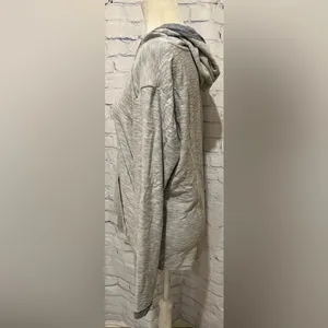Columbia Women Gray Cotton Pullover kangaroo Pocket Hoodie Sweatshirt Size L thumbnail 3