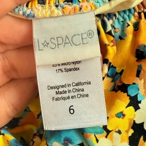 L*Space‎ Marilyn One Piece in Daisy Diamond Sz 6 Floral Vacation Beach thumbnail 6