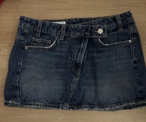 ZARA Denim Mini Skirt thumbnail 1