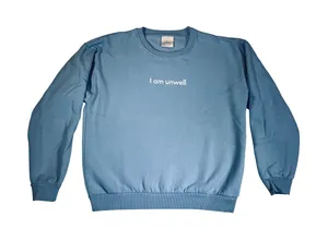 Barstool Sports Call Her Daddy "I Am Unwell" Crewneck Sweatshirt Light Blue thumbnail 1