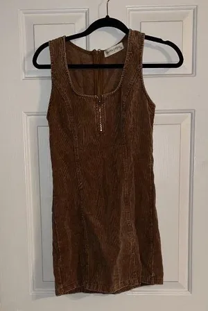 The Pants Store Brown, Corduroy Dress thumbnail 1