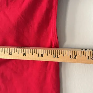 Free People Intimately Free Sleeveless Basic Cropped Red Tee thumbnail 3