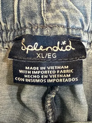 SPLENDID Wide Leg Pant - Lightweight Blue Denim - Size XL - Angie Indigo Pants thumbnail 5