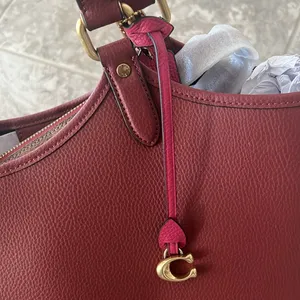 Coach Polished Pebble Leather Restored Day Tote in Brass/Brick Red, New +DustBag thumbnail 6
