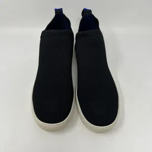 Rothy's Chelsea Sneakers Womens Size 10.5 Black Knit Pull On Shoes Boots Booties thumbnail 4