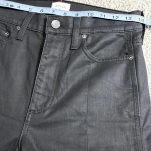 AO‎ LA by Alice + Olivia Black High Rise Pintuck Split Hem Skinny Jeans Sz 28 thumbnail 12