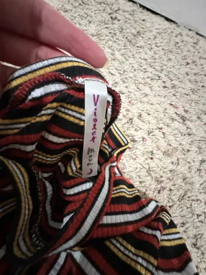 Violet Moon stripped Y2K top. Vintage, retro, Summer night thumbnail 6