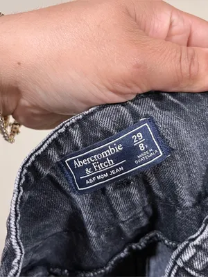 Abercrombie & Fitch high-rise paperbag waist jeans Mom jeans size 8 Regular EUC thumbnail 10