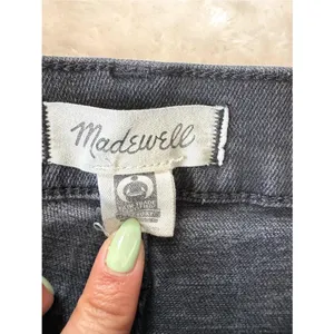 Madewell The Perfect Vintage Wide Leg High-Rise Black Wash Jeans Sz 25 thumbnail 6