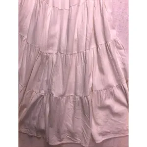 Hello Molly Midi Dress Women 4 White Linen Blend Tiered‎ Boho Sundress thumbnail 7