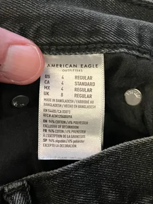 American Eagle Outfitters Boyfriend Jeans Womens 4 Gray High Rise Charcoal Denim thumbnail 9