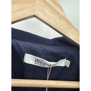 Meaneor Women Navy Blue Double Breasted Lightweight Jacket XXL‎ Trench Coat thumbnail 5