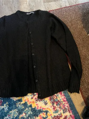 Northern isles medium black cardigan thumbnail 3