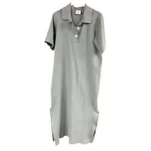 Tuckernuck Channing Polo Midi Dress Sage Green Knit Short Sleeve XS thumbnail 3