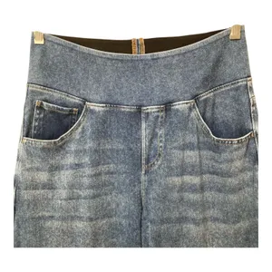 Halara Flex High Waisted Wide Leg Jeans in Medium Blue Wash Size Medium EUC thumbnail 5