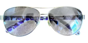 Kate Spade Dalia 2/S Aviator Sunglasses Womens Silver Purple‎ Gradient thumbnail 1