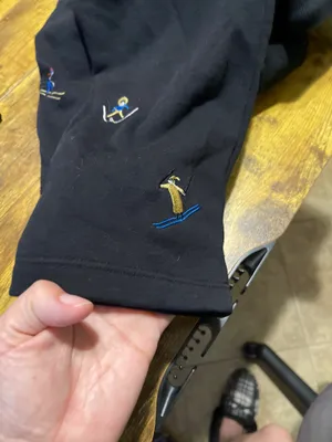 Lou & Grey sweatpants black embroidered small thumbnail 7