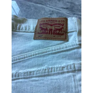 Levis 501 Original High Rise White Denim Cut Off Shorts 56327-0248 Womens W24 thumbnail 7