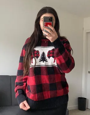 Christmas Sweater Red Size M thumbnail 3
