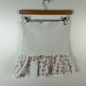 Queen of Sparkles White Smocked Rainbow‎ Sequin Top & Skirt Coord Set Medium thumbnail 7