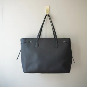 Kate Spade New York Black Saffiano Leather Drawstring Tote Bag Gold Hardware thumbnail 5