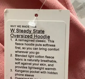 Lululemon NWT Women’s Steady State Tearose thumbnail 3