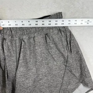 Lululemon Tracker Short V Heathered Black Gray Athletic Running Shorts Size‎ 12 thumbnail 2