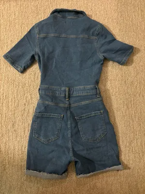 Nasty Gal Denim Romper  thumbnail 3