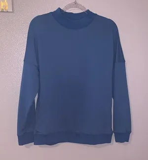 Women’s M Casual Long Sleeve Sweatshirt Crewneck Relaxed Fit Pullover Pockets thumbnail 1