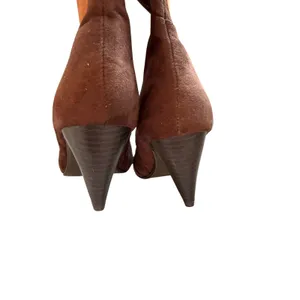 Comfortview Knee High Boots Womens 7WW Brown Faux Suede Patchwork Boho Y2K thumbnail 5