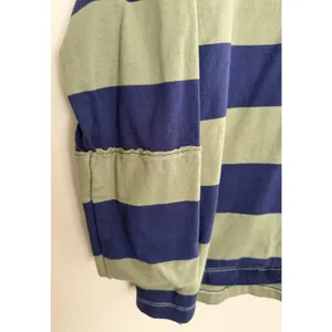 Free People We The Free Peyton Rugby Tee Blue/Green Stripe Women's Size Small‎ thumbnail 8