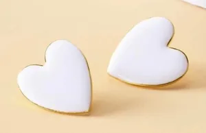 3/$30 💛 Heart Stud Earrings Gold thumbnail 1