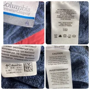 Columbia Women's SIZE LG Half Snap Mountain Side Diamond Printed Fleece Pullover thumbnail 9