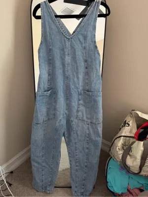 We The Free Free People High Roller Denim Jumpsuit thumbnail 2