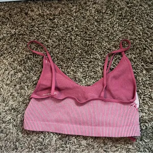 Free People Pink and Purple Striped Bra thumbnail 3
