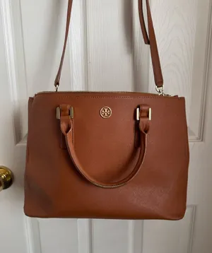 Tory Burch Robinson Tote Bag Purse -Please Read FULL Description thumbnail 1